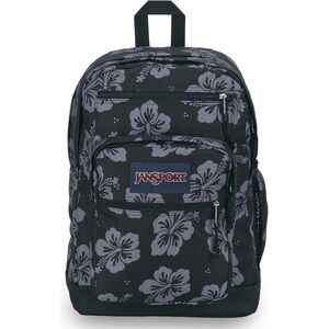 Jansport Black and Gray Floral Backpack